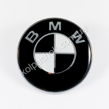 Эмблема BMW черно-белая 51148219237 73мм.