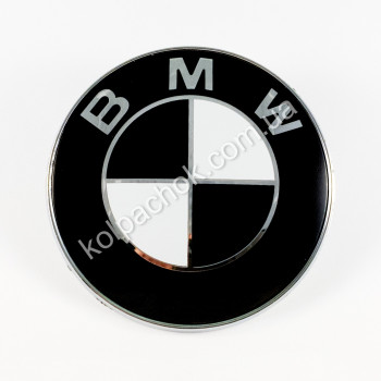 Эмблема BMW черно-белая 51148132375 82мм.