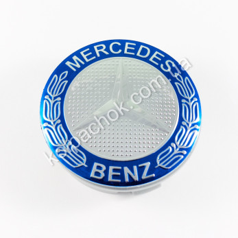 Колпачок на диски Mercedes-Benz синий кант (56мм)