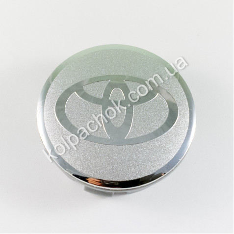 Колпачок Toyota для дисков Mazda серебро/хром лого BBM237190/KD5137190 (57мм)