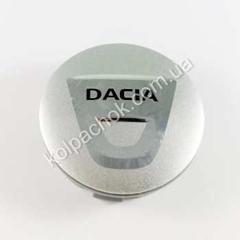 Ковпачок на диски Dacia срібло/хром лого (56мм)