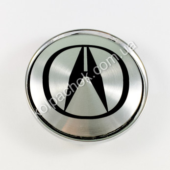 Колпачок на диски Acura серебро/черный лого (63мм) Колпачок на диски Acura серебро/черный лого (63мм)