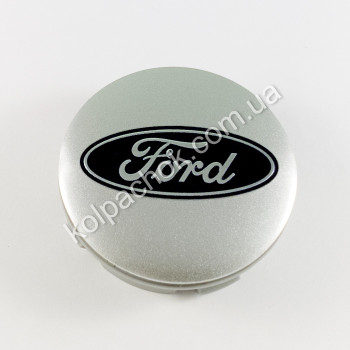 Ковпачок на диски Ford срібло/синій лого (56мм) Ковпачок на диски Ford срібло/синій лого (56мм)