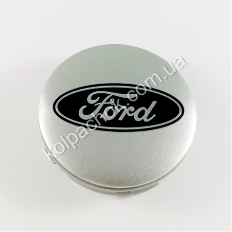 Ковпачок на диски Ford срібло/синій лого (56мм)