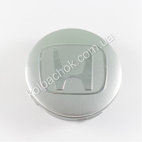 Колпачок на диски Honda серебро/хром лого (56мм)