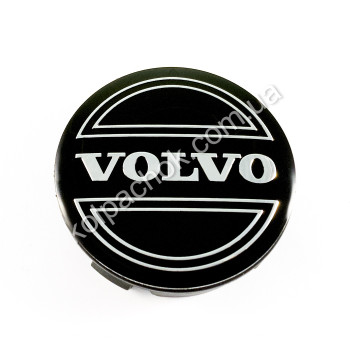 Колпачок на диски Volvo черный/хром лого (56мм) Колпачок на диски Volvo черный/хром лого (56мм)