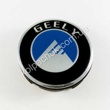 Ковпачок на диски Geely синій лого (56мм) Ковпачок на диски Geely синій лого (56мм)