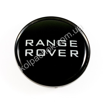 Колпачок на диски реплика Range Rover черный/хром лого C-570 (55-59мм) Колпачок на диски реплика Range Rover черный/хром лого C-570 (55-59мм)