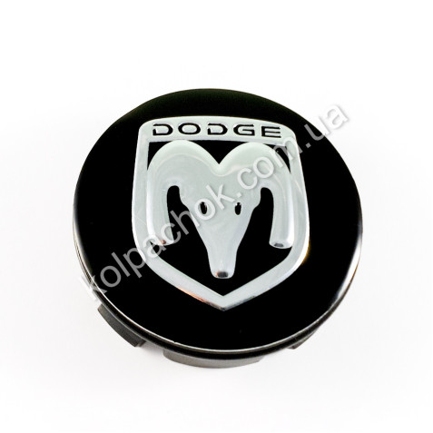 Колпачок на диски Dodge черный/хром лого (56мм)