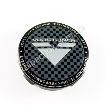 Ковпачок на диски Vorsteiner сірий/хром лого (56мм) Ковпачок на диски Vorsteiner сірий/хром лого (56мм)