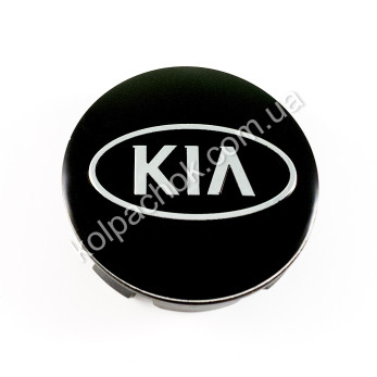 Колпачок Kia для дисков Hyundai черный/хром овал лого (55-59мм) Колпачок Kia для дисков Hyundai черный/хром овал лого (55-59мм)