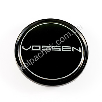 Ковпачок на диски Vossen чорний/хром лого (63мм) Ковпачок на диски Vossen чорний/хром лого (63мм)
