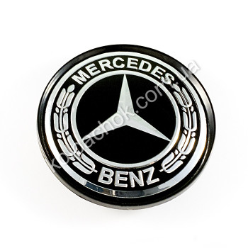 Колпачок на диски Mercedes-Benz нов. обр. черный (63мм)