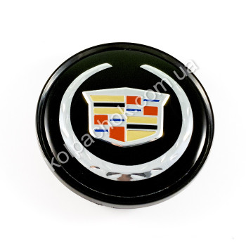 Ковпачок на диски Cadillac чорний (63мм) Ковпачок на диски Cadillac чорний (63мм)
