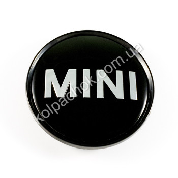 Ковпачок на диски MINI чорний/хром лого/2 (63мм) Ковпачок на диски MINI чорний/хром лого/2 (63мм)