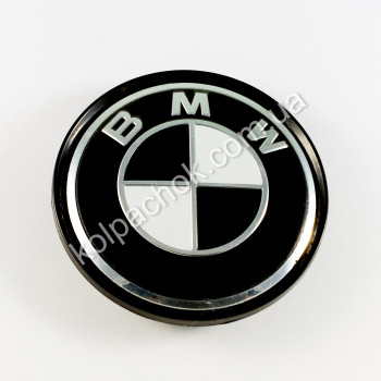 Колпачок на диски BMW черно-белый (63мм) Колпачок на диски BMW черно-белый (63мм)