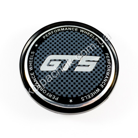 Ковпачок на диски GTS карбон (63мм)