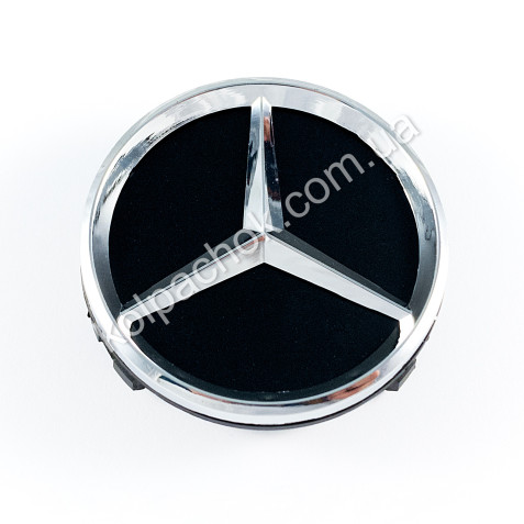 Колпачок на диски Mercedes-Benz черный глянец (62мм)