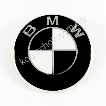 Эмблема BMW черно-белая 8132375 73мм. Эмблема BMW черно-белая 8132375 73мм.