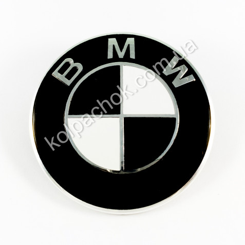Эмблема BMW черно-белая 8132375 73мм.