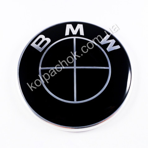 Эмблема BMW F20/F30 51767288752 черный лого 82мм.