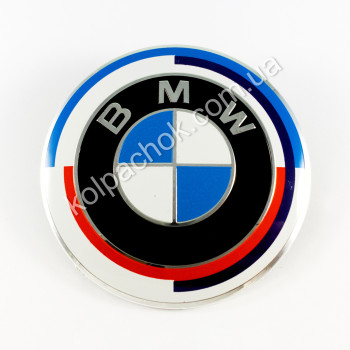 Емблема BMW M 50 Year Anniversary F10/E81/F07/E63 51147057794 82мм.