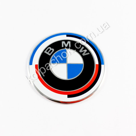 Эмблема BMW M 50 Year Anniversary 44мм. (Руль)