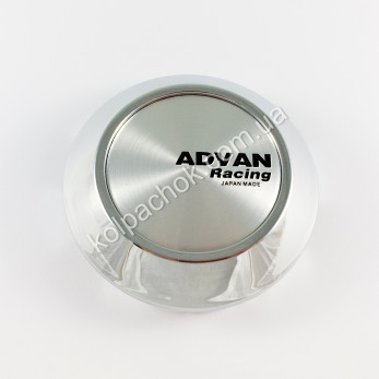 Колпачок на диски Advan Racing конус/хром (72-77мм)