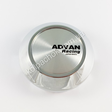 Колпачок на диски Advan Racing конус/хром (72-77мм)