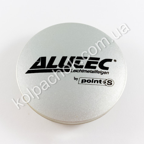 Ковпачок на диски Alutec N23 срібло/чорний лого