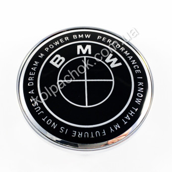Колпачок на диски BMW M 50 Year Anniversary черный (62-68мм) Колпачок на диски BMW M 50 Year Anniversary черный (62-68мм)