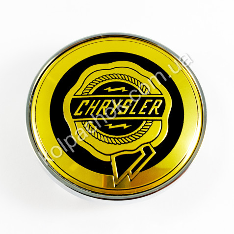 Ковпачок на диски Chrysler золото (60мм)