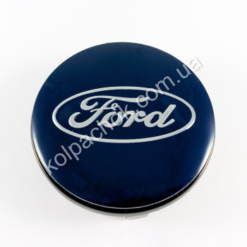Ковпачок на диски репліка Ford синій C-570 (55-59мм) Ковпачок на диски репліка Ford синій C-570 (55-59мм)