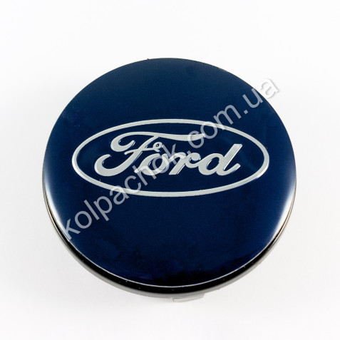 Ковпачок на диски репліка Ford синій C-570 (55-59мм)