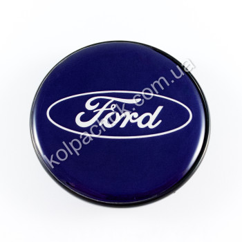 Колпачок на диски Ford синий лого (50-62мм) Колпачок на диски Ford синий лого (50-62мм)