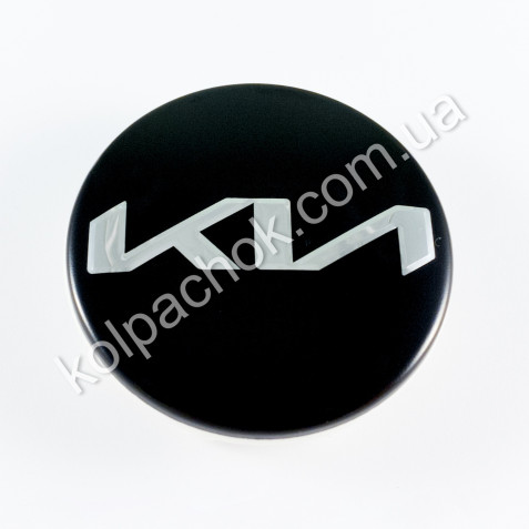Ковпачок на диски KIA чорний/хром лого 52960-R0100 (58мм)