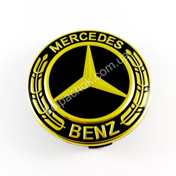 Колпачок на диски Mercedes-Benz золотой A1714000025 (75мм)
