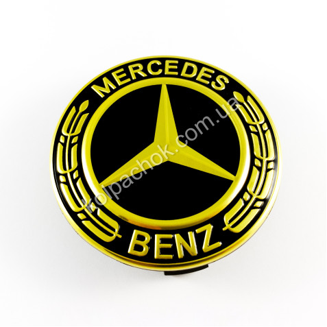 Колпачок на диски Mercedes-Benz золотой A1714000025 (75мм)