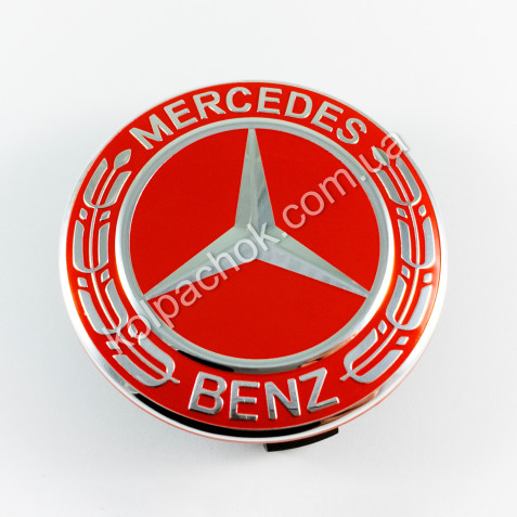 Колпачок на диски Mercedes-Benz красный A1714000025 (75мм)