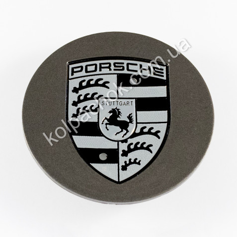 Ковпачок на диски Porsche графіт/сірий лого 7PP601150A (76мм)