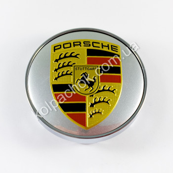 Ковпачок Porsche срібло для дисків MAK (60мм)