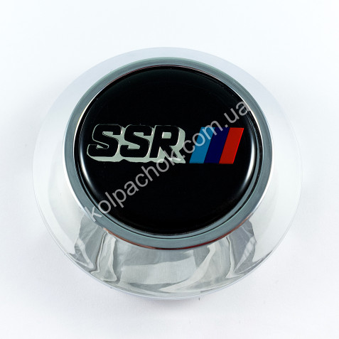 Ковпачок на диски SSR конус/хром (72-77мм)
