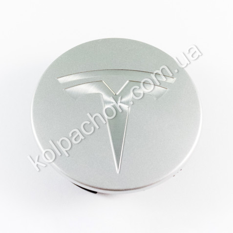 Ковпачок на диски Tesla срібло (57мм)