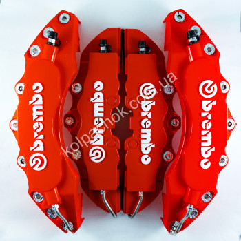 Накладки на супорта Brembo червоні великий розмір Накладки на супорта Brembo червоні великий розмір
