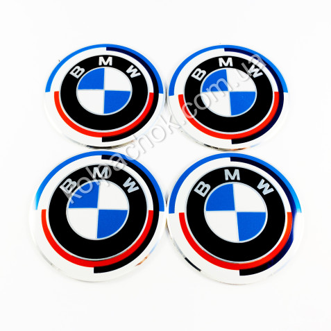 Наклейки для дисків BMW M 50 Year Anniversary (65мм)
