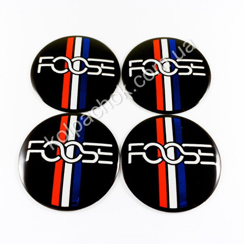 Наклейки для колпачков на диски Foose (56мм)
