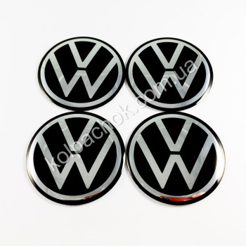 Наклейки для ковпачків на диски VolksWagen новий. обр. (56мм)