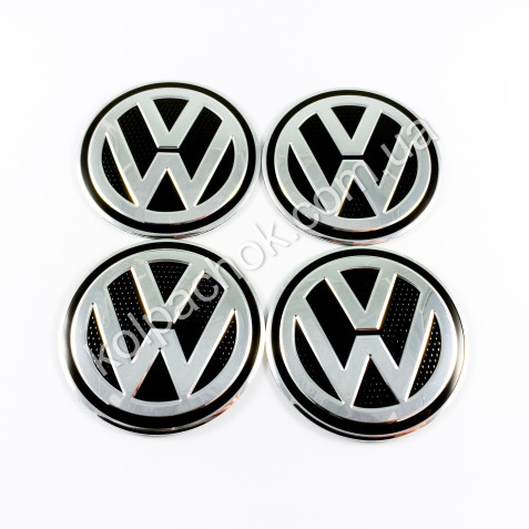 Наклейки для колпачков на диски VolksWagen соты (65мм)