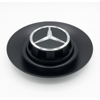 Колпачок на диски реплика Mercedes-Benz черный мат CAP-001 (162мм)