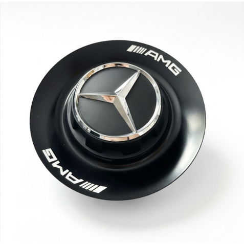 Ковпачок на диски репліка Mercedes-Benz AMG чорний мат CAP-178-1 / CAP-001 (154мм)